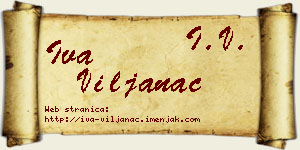 Iva Viljanac vizit kartica